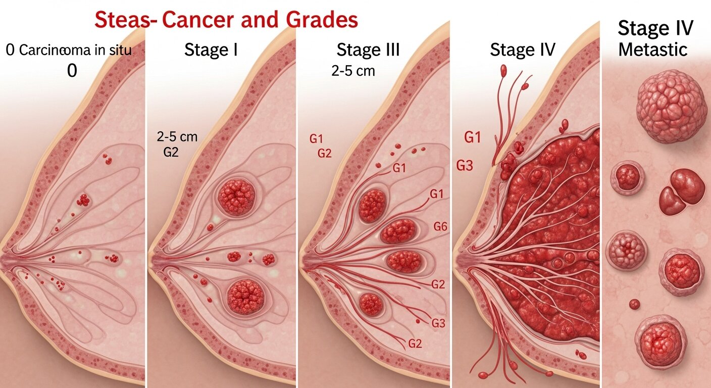 Stages and Grades of Breast Cancer
